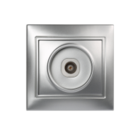 Розетка телевизионная 1-местная SmartBuy "Венера" 75Ом, 5-862МГц, серебро