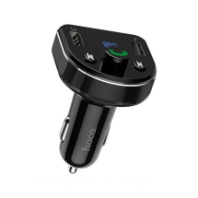 FM modulator Hoco DE1, 2USB/microSD/BТ4.2, 12-24V/5V/2.1A, черный FM modulator Hoco DE1, 2USB/microSD/BТ4.2, 12-24V/5V/2.1A, черный