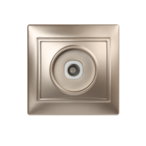 Розетка телевизионная 1-местная SmartBuy "Венера" 75Ом, 5-862МГц, шампань