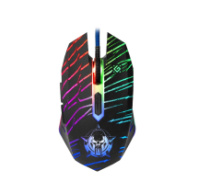 Мышь DEFENDER Dark Agent GM-590L, игров.,пров.,опт.,6кн., 12800dpi + коврик, черный