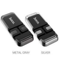 Держатель универсальный для телефона Hoco CA77 магнитный, метал/серый