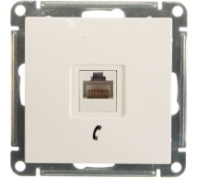 Розетка телефонная W59 RJ11, 160В, 1А, Белый Розетка телефонная W59 RJ11, 160В, 1А, Белый