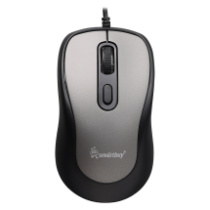 Мышь SmartBuy 353, USB, пров.,опт.,4кн., 800-2400dpi, серый