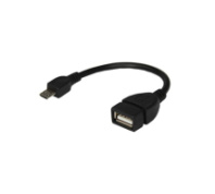 Кабель OTG USB - MicroUSB 0.15м REXANT черный (18-1182) Кабель OTG USB - MicroUSB 0.15м REXANT черный (18-1182)