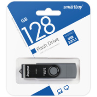 Накопитель USB 128Gb SmartBuy Twist Dual Gray 3.0/3.1 OTG (Type-C)