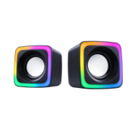 Ак.система 2.0 DEFENDER Solar 7 6Вт, пит. от USB, подсветка, черный