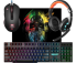 Набор игровой DEFENDER Singularity MKP-118, клавиатура+мышь+гарнитура+коврик, черный
