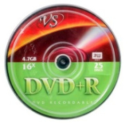 Диск VS DVD+R 4.7 Gb 16x Shrink/25