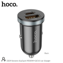АЗУ Hoco DZ19, 1USB/1Type-C, QC3.0+PD30W, 3A, черный