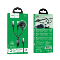 Беспроводное ЗУ Hoco CW64 Type-C для Apple Watch + кабель Lightning+Type-C, черный