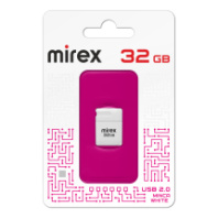 Накопитель USB 32Gb Mirex Minca White короткая Накопитель USB 32Gb Mirex Minca White короткая