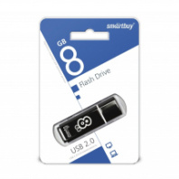 Накопитель USB 8Gb SmartBuy Glossy Black