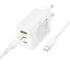 СЗУ BOROFONE BN32, 1USB/2Type-C, QC3.0+PD65W, 3А + Type-C/Type-C 1м, белый СЗУ BOROFONE BN32, 1USB/2Type-C, QC3.0+PD65W, 3А + Type-C/Type-C 1м, белый