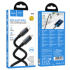Кабель HOCO Type-C - Lightning U143, 3А, PD 27W, ПВХ, 1м, черный