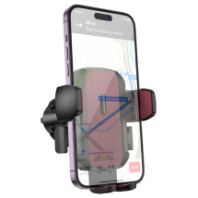 Автодержатель Hoco H64, на воздуховод, 4.5-7", черный/красный