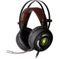 Гарнитура полноразмерная Qumo Atlantis GHS005, игровая, 2м, USB, черный