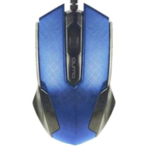Мышь Qumo M14, пров.,опт.,3кн., 1000dpi, синий