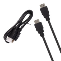 Кабель HDMI - HDMI 1м без фильтров черный