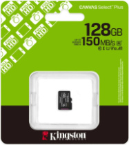 Карта памяти micro SD 128GB Kingston class 10 Canvas Gen3 V10 без адаптера