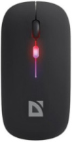 Мышь DEFENDER Coda MB-261, АКБ, 2.4ГГц+Bluetooth, беспр.,опт.,4кн., 800-1600dpi, бесшумная, черный
