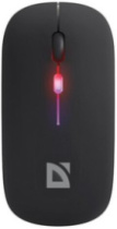 Мышь DEFENDER Coda MB-261, АКБ, 2.4ГГц+Bluetooth, беспр.,опт.,4кн., 800-1600dpi, бесшумная, черный