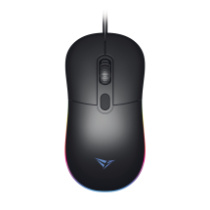 Мышь Perfeo MEDIA, GAME DESIGN, USB, подсвет.7цв.,пров.,опт.,4кн., 800-2400dpi, черный