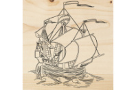 Доска REXANT для выжигания 1 шт. каравелла