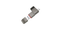 Накопитель USB 128Gb BOROFONE BUD8 2в1, Gray, Type-C + USB 3.2