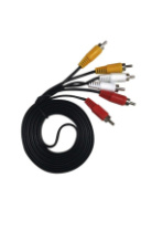 Кабель 3RCA - 3RCA (шт/шт) 1м Perfeo черный