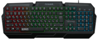 Клавиатура Qumo Excalibur K67, Rainbow, мембран.,104кл., 19 AntiGhost, черный