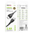 Кабель BOROFONE MicroUSB BX121, 2.4А, ПВХ, 1м, черный Кабель BOROFONE MicroUSB BX121, 2.4А, ПВХ, 1м, черный