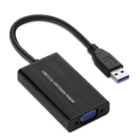 Переходник USB 3.0 - VGA (шт/гн) (5201), черный