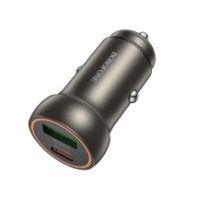 АЗУ BOROFONE BZ32А, 1USB/1Type-C, QC3.0+PD30W, 3A, метал серый