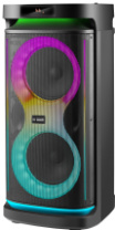 Колонка DEFENDER Boomer 150, 150Вт, TWS, Karaoke, BT/FM/USB/MicroSD/AUX/RGB/ПДУ, черный