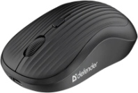 Мышь DEFENDER Slot MS-202, АКБ, беспр.,опт.,4кн., 800-1600dpi, черный