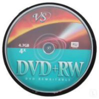 Диск VS DVD+RW 4,7Gb 4x (по 10 банка)