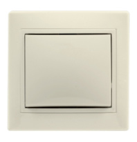 Выключатель 1-клавишный Smartbuy "Венера",10А бежевый 