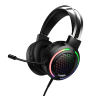 Гарнитура полноразмерная Hoco W117, игровая, 2м, USB+AUX 3.5мм, черный