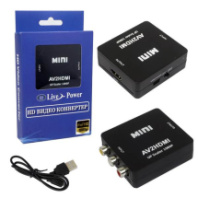 Переходник 3RCA in - HDMI out (гн/гн) Live Power H124 Mini черный Переходник 3RCA in - HDMI out (гн/гн) Live Power H124 Mini черный