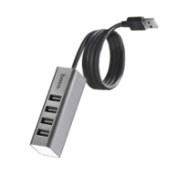 USB хаб Hoco HB1 (4USB2.0+питание USB) серый USB хаб Hoco HB1 (4USB2.0+питание USB) серый