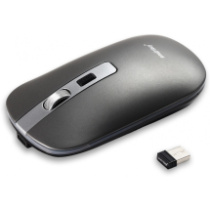 Мышь SmartBuy 402CAG, АКБ, USB, беспр.,опт.,4кн., 800-1600dpi, серый