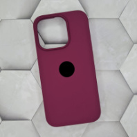 Чехол-накладка для iPhone 15 Pro Silicone Case, винный