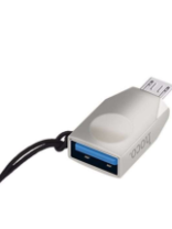Переходник Hoco UA10, OTG USB (гн) - MicroUSB (шт), серебро Переходник Hoco UA10, OTG USB (гн) - MicroUSB (шт), серебро
