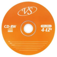Диск VS CD-RW 700Mb 4-12x Bulk/50 Диск VS CD-RW 700Mb 4-12x Bulk/50