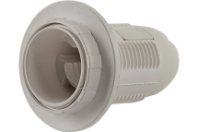 Патрон Е27 SmartBuy пластиковый с кольцом, термостойкий пластик, белый (SBE-LHP-sr-E27)