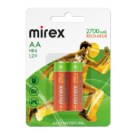 Аккумулятор Mirex R06 (AA) 2700mAh BL2 2/20/100