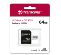 Карта памяти micro SD 64Gb Transcend class 10 с адаптером (UHS-I) A1 Карта памяти micro SD 64Gb Transcend class 10 с адаптером (UHS-I) A1