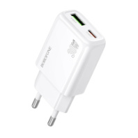 СЗУ BOROFONE BAS93A, 1USB/1Type-C, QC3.0+PD30W, 3А, черный