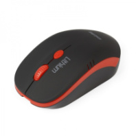 Мышь SmartBuy 344CAG-KR ONE, АКБ, USB, беспр.,опт.,4кн., 1000-1600dpi, черный/красный