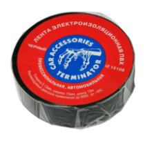 Изолента Terminator IZ 1510S 0.13х15мм, 10 метров, автомоб, черный